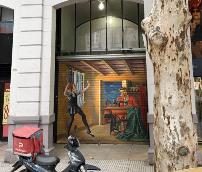 Ok Pintura Mural. Servicio de Pintura Mural para Comercios en Frentes, fachadas y Cortinas Metálicas.